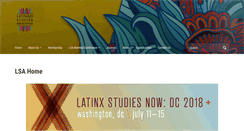 Desktop Screenshot of latinostudiesassociation.org