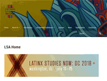 Tablet Screenshot of latinostudiesassociation.org